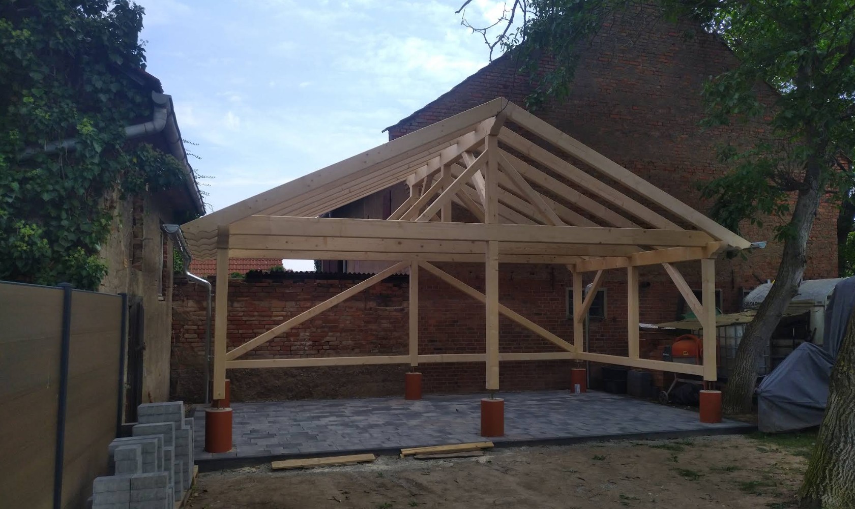 Carport-Konstruktion