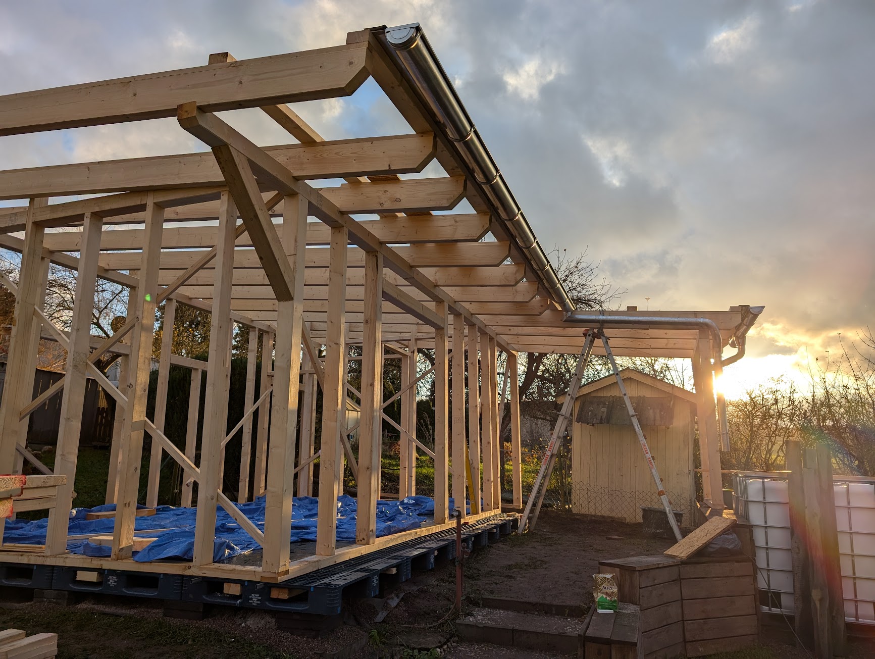 Gartenhaus-Rohbau